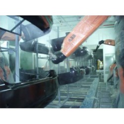 電腦機(jī)箱噴漆機(jī)器人懸掛線